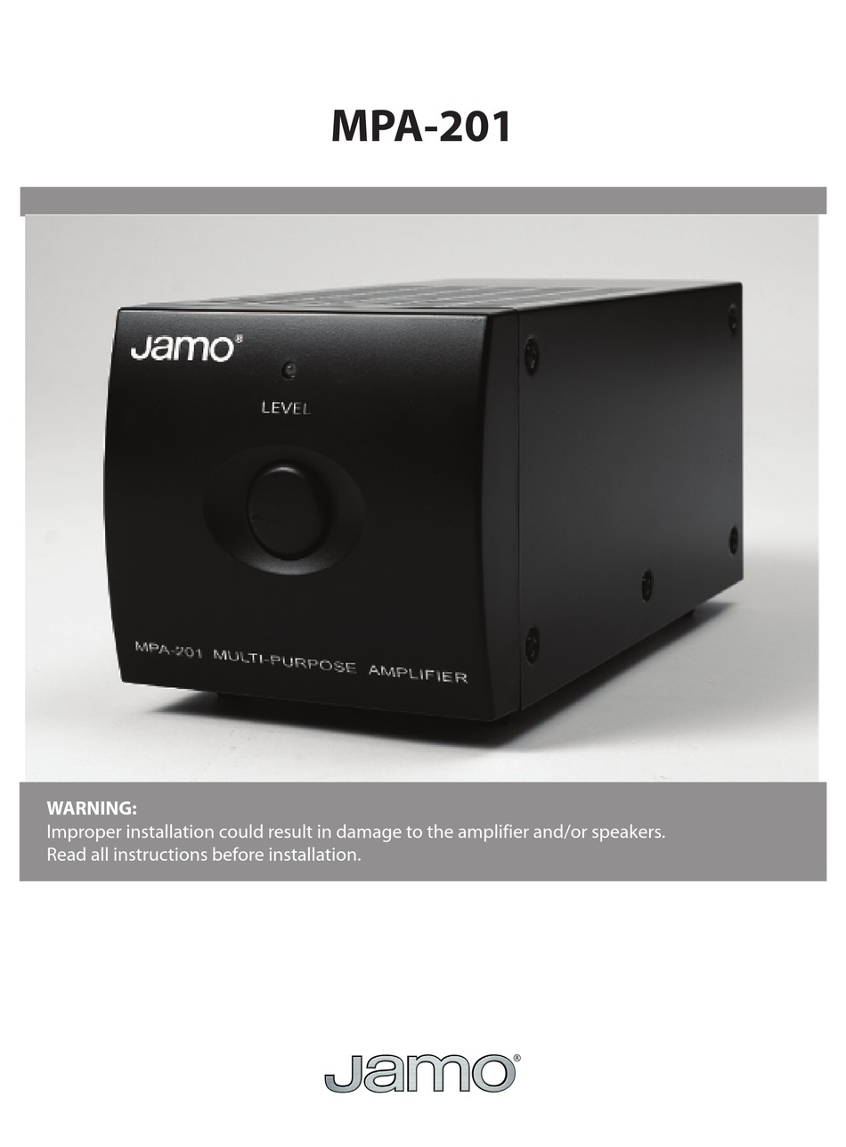 JAMO MPA201 OWNER