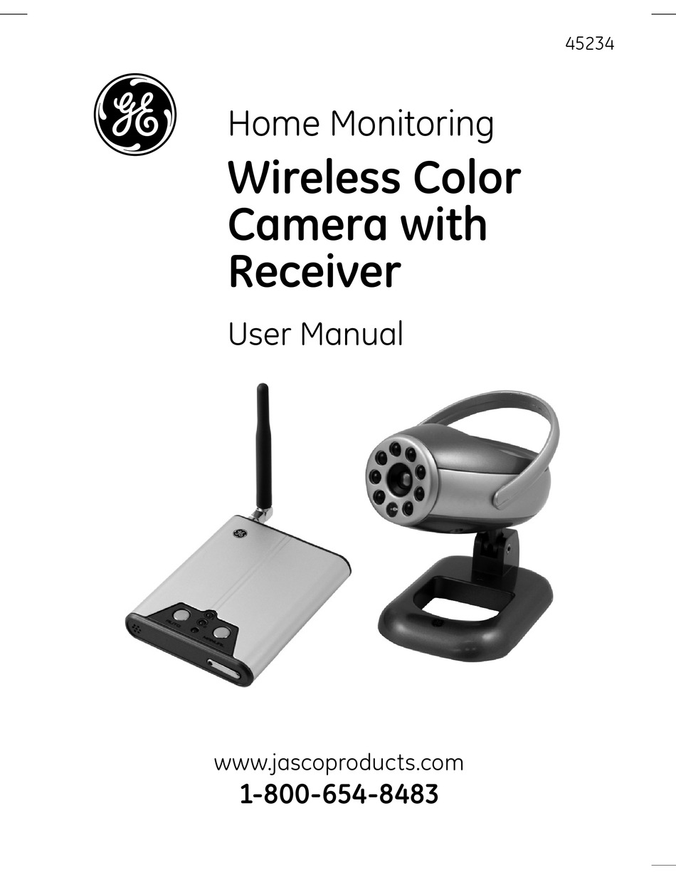 GE WIRELESS COLOR CAMERA WITH RECEIVER 45234 USER MANUAL Pdf Download