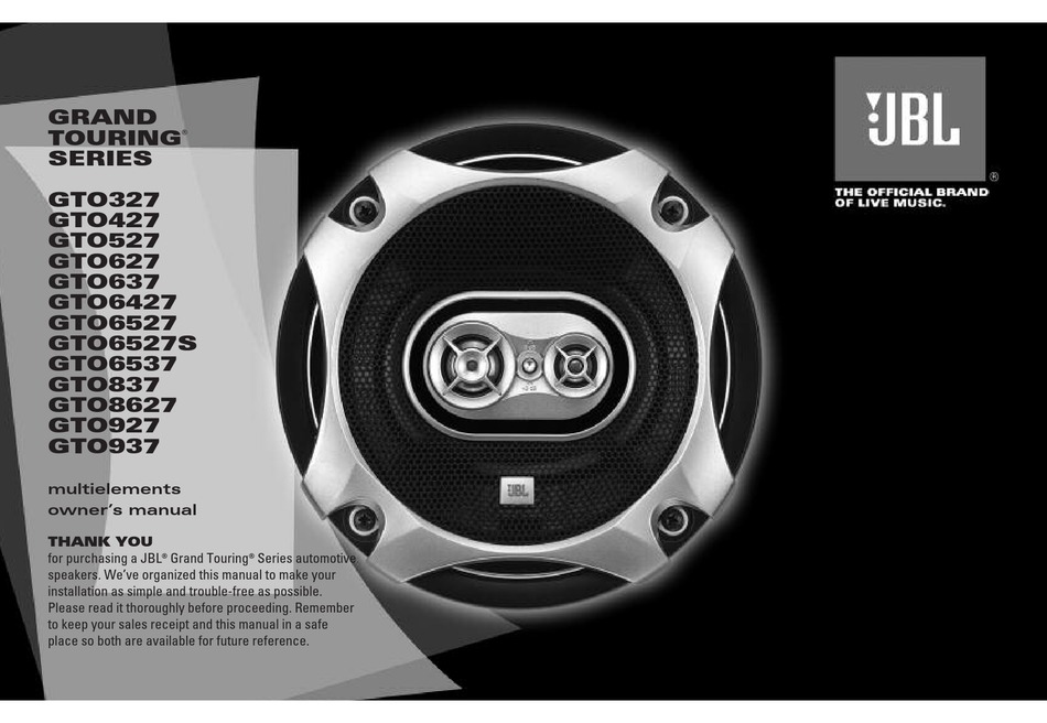 jbl gto 8627