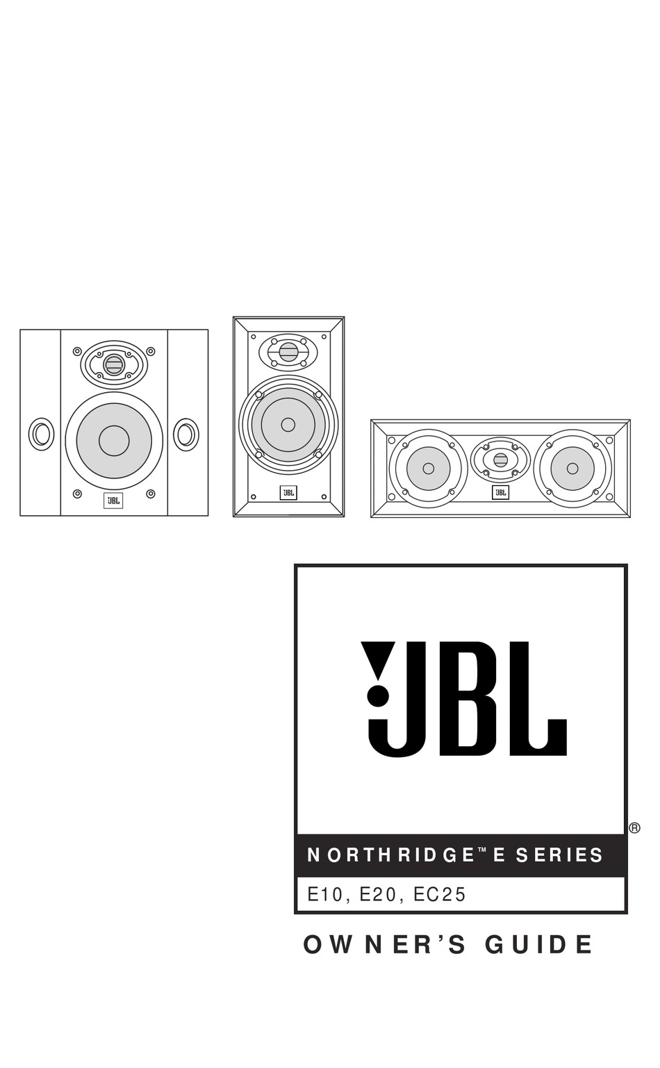 JBL NORTHRIDGE E10 OWNER'S MANUAL Pdf Download | ManualsLib