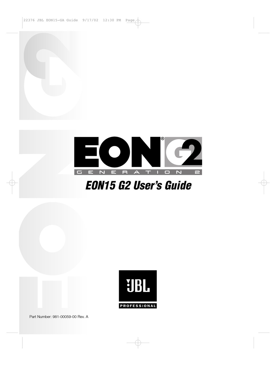 Jbl Eon 715 Manual