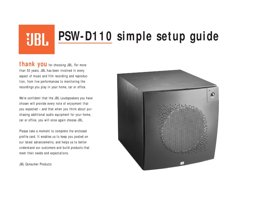 jbl ps100 subwoofer