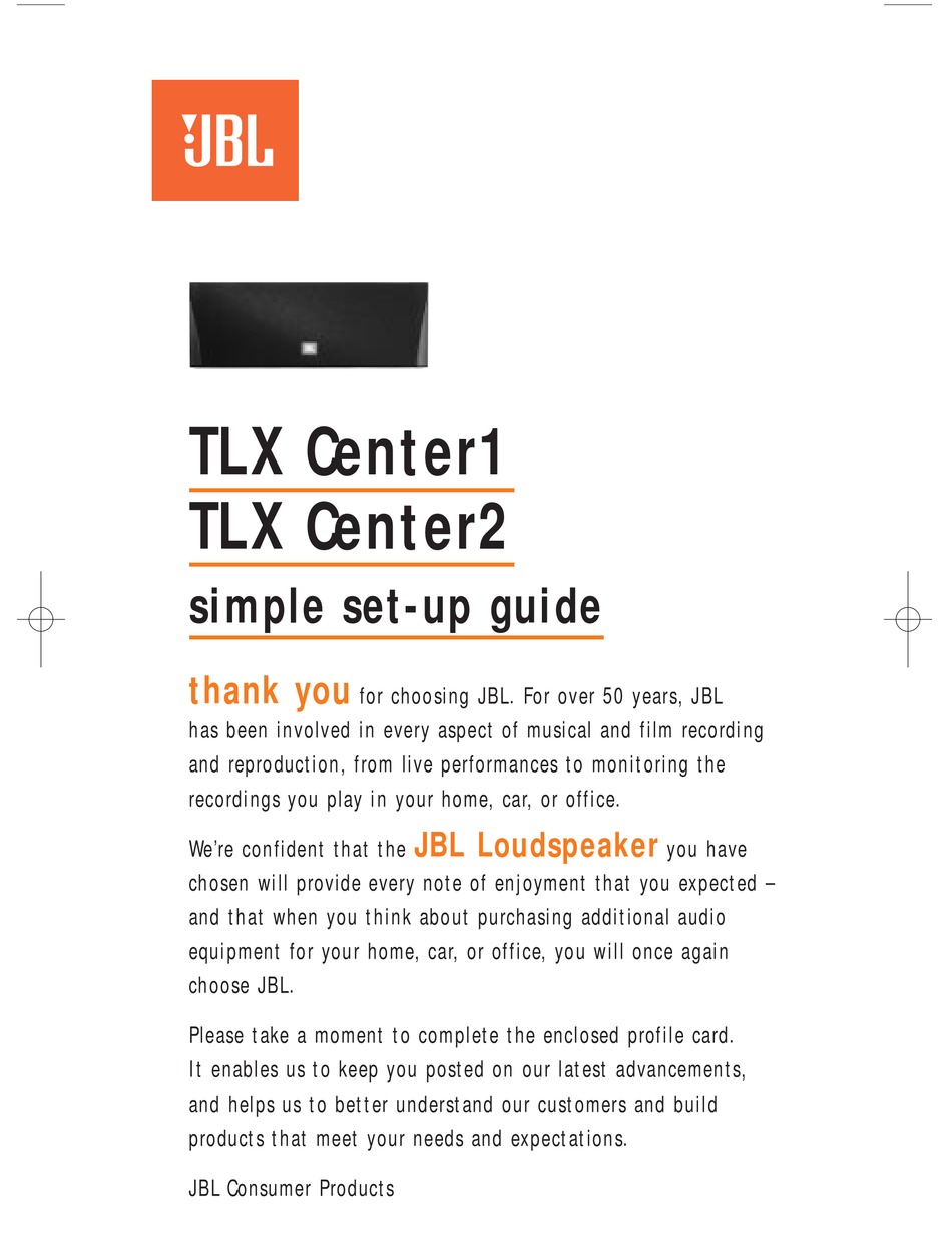 Jbl tlx center sales 1