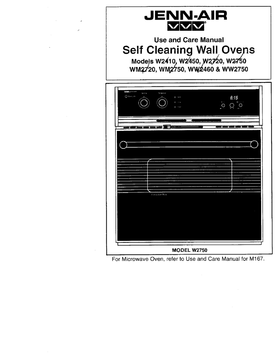 JENNAIR W2410 USE AND CARE MANUAL Pdf Download ManualsLib