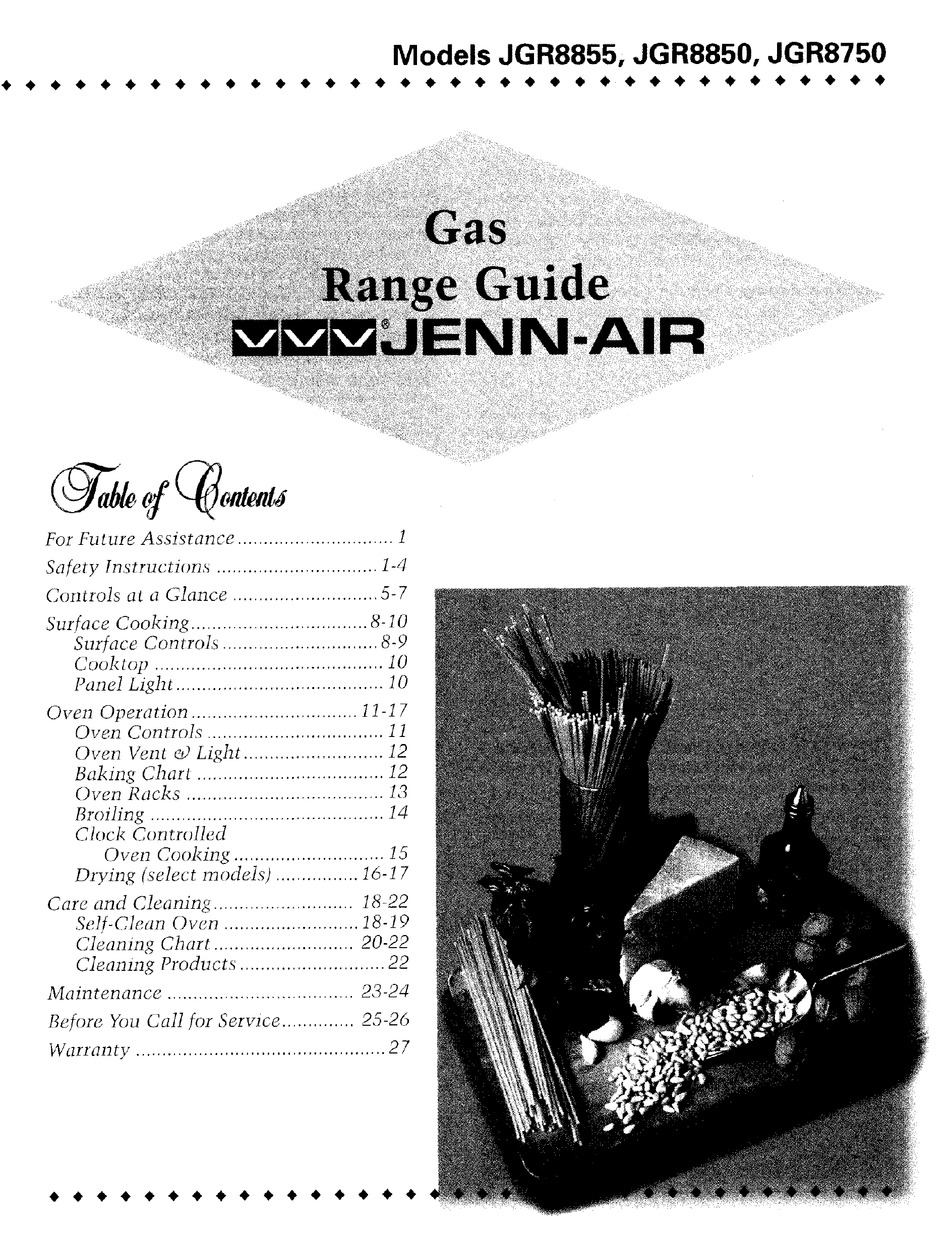 JENNAIR JGR8850 USER MANUAL Pdf Download ManualsLib