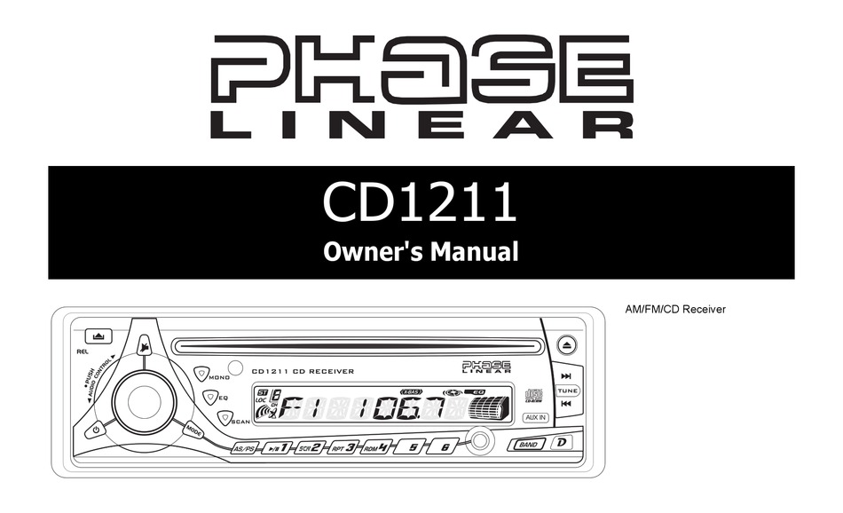 PHASE LINEAR CD1211 OWNER S MANUAL Pdf Download ManualsLib