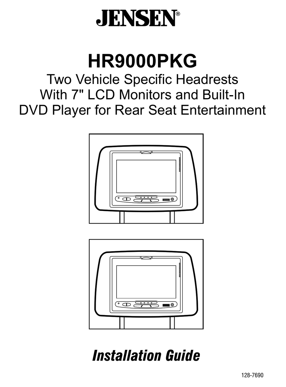 JENSEN DVD PLAYER HR9000PKG INSTALLATION MANUAL Pdf Download ManualsLib