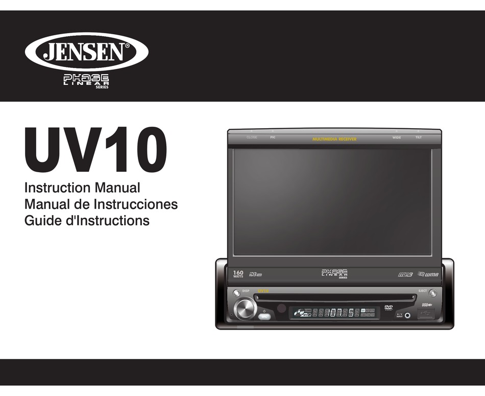 JENSEN PHASE LINEAR UV10 INSTRUCTION MANUAL Pdf Download ManualsLib
