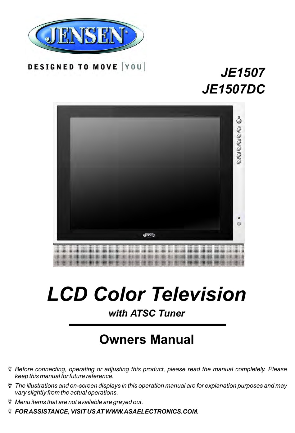 JENSEN JE1507 OWNER'S MANUAL Pdf Download | ManualsLib