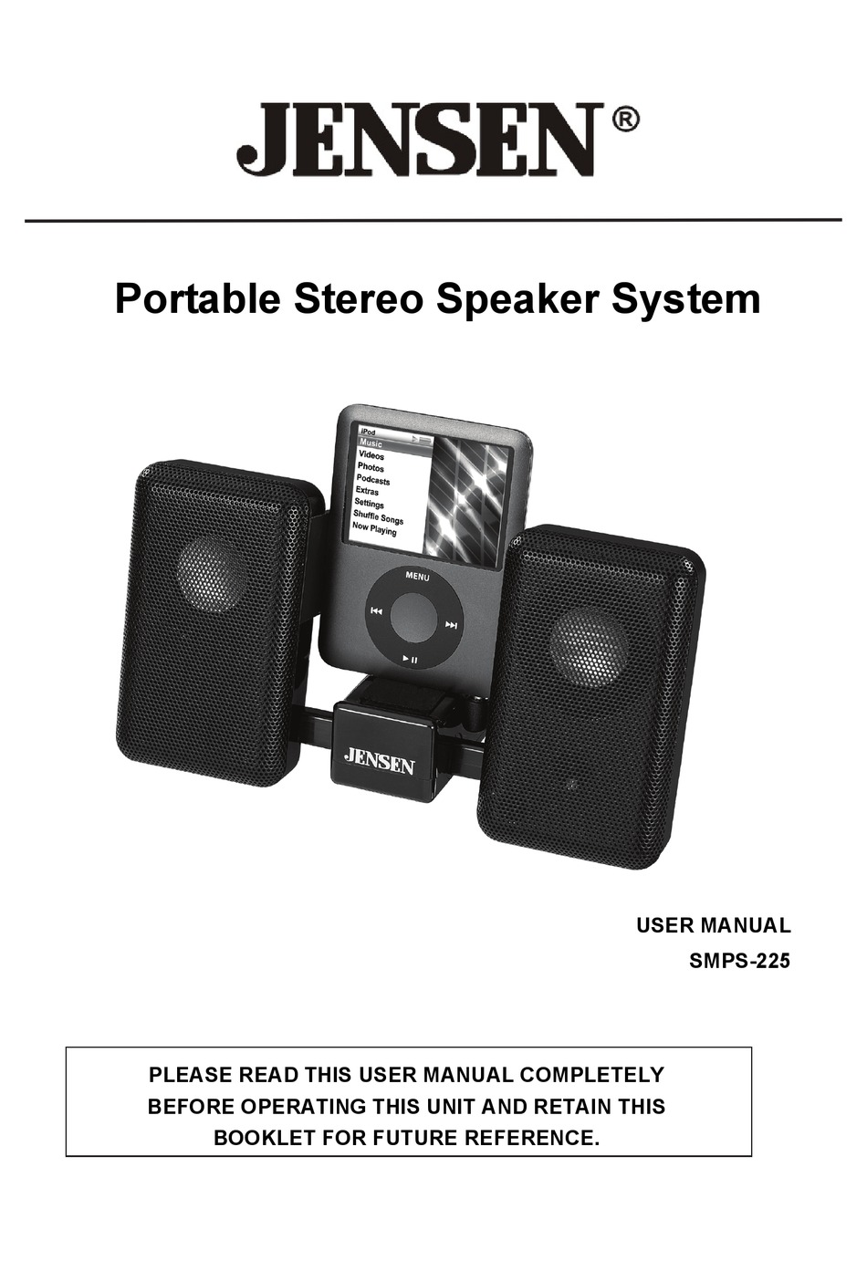 jensen stereo speaker system