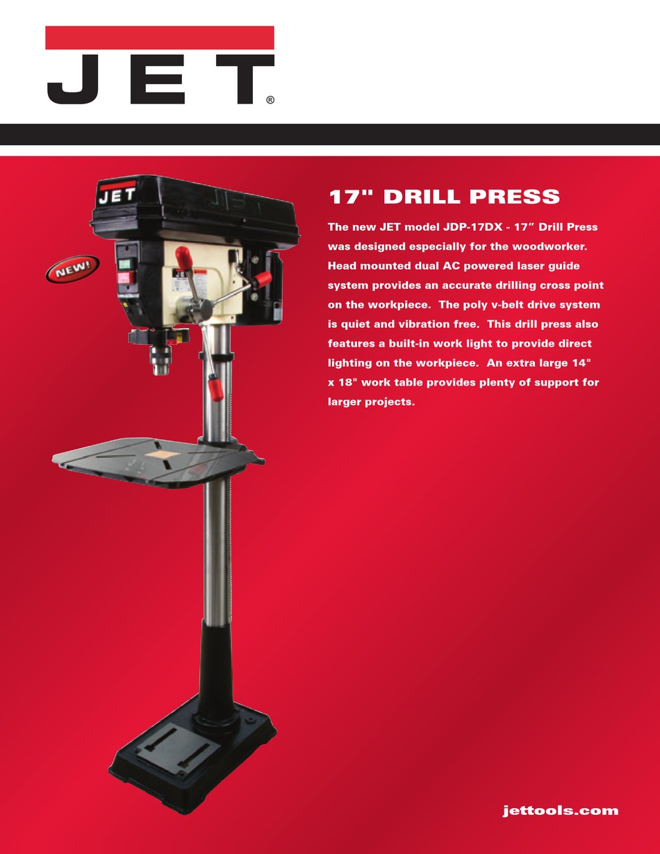 JET JDP17DX BROCHURE Pdf Download ManualsLib
