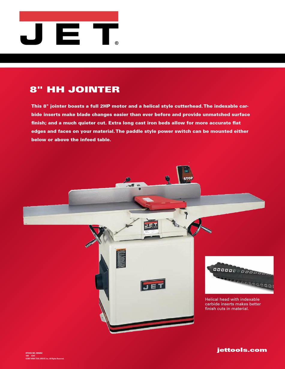 JET JJ8HH BROCHURE Pdf Download ManualsLib