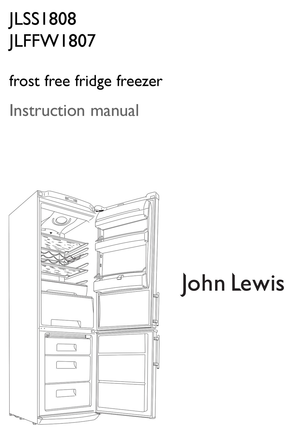 John Lewis Jlffw1807 Instruction Manual Pdf Download Manualslib
