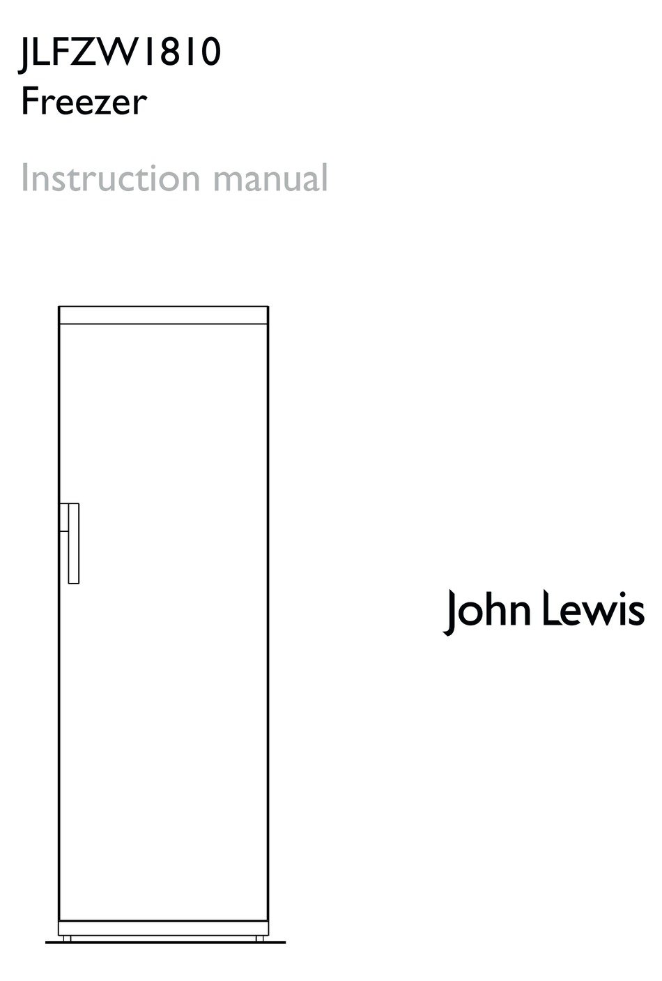 JOHN LEWIS JLFZW1810 INSTRUCTION MANUAL Pdf Download ManualsLib