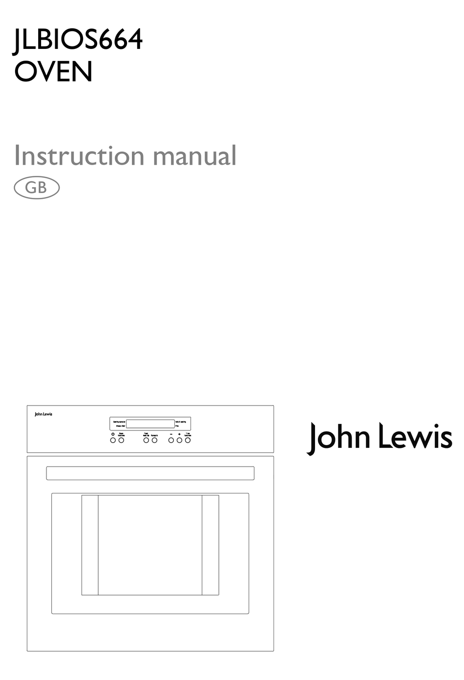JOHN LEWIS JLBIOS664 INSTRUCTION MANUAL Pdf Download ManualsLib