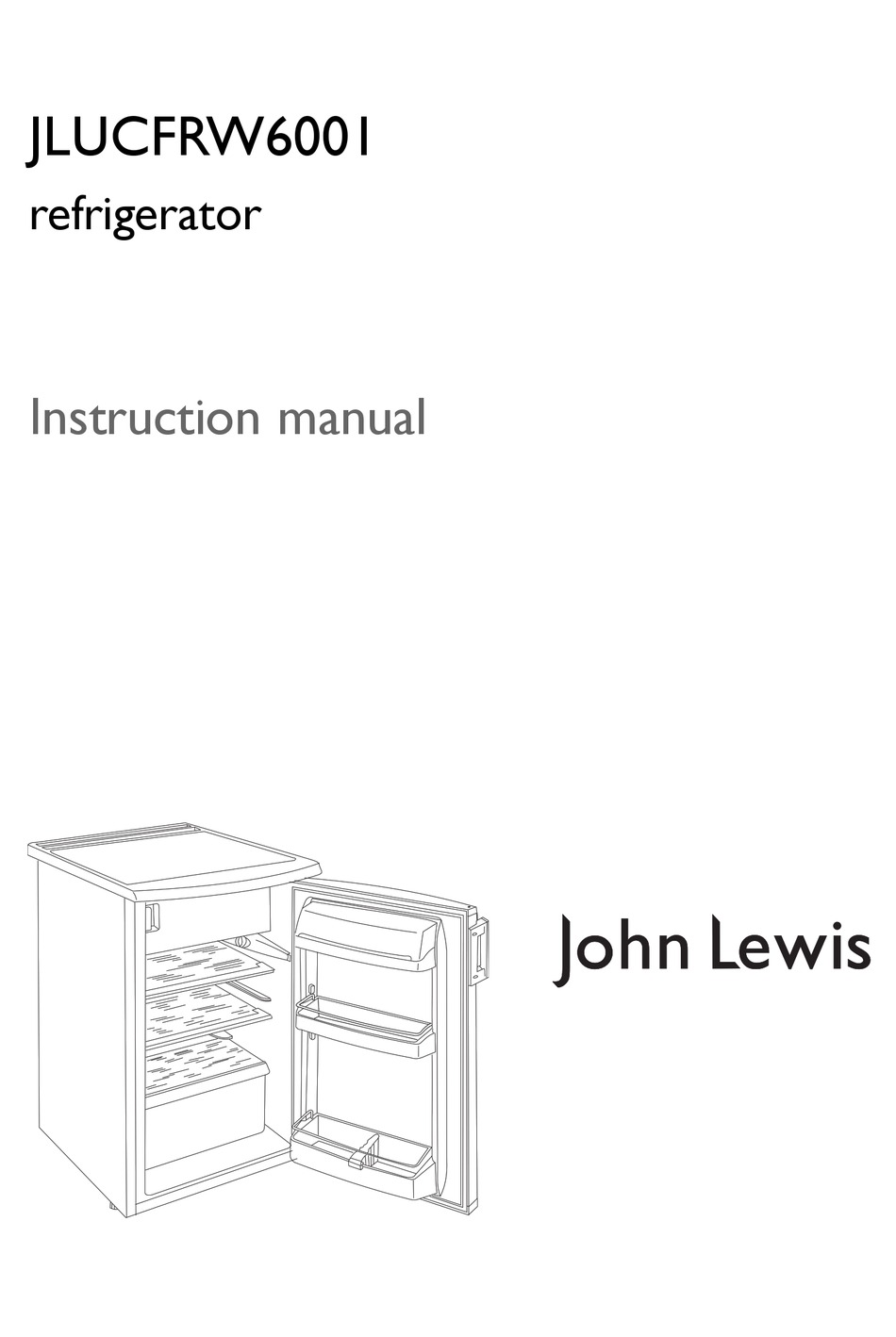 John Lewis Jlucfrw6001 Instruction Manual Pdf Download Manualslib