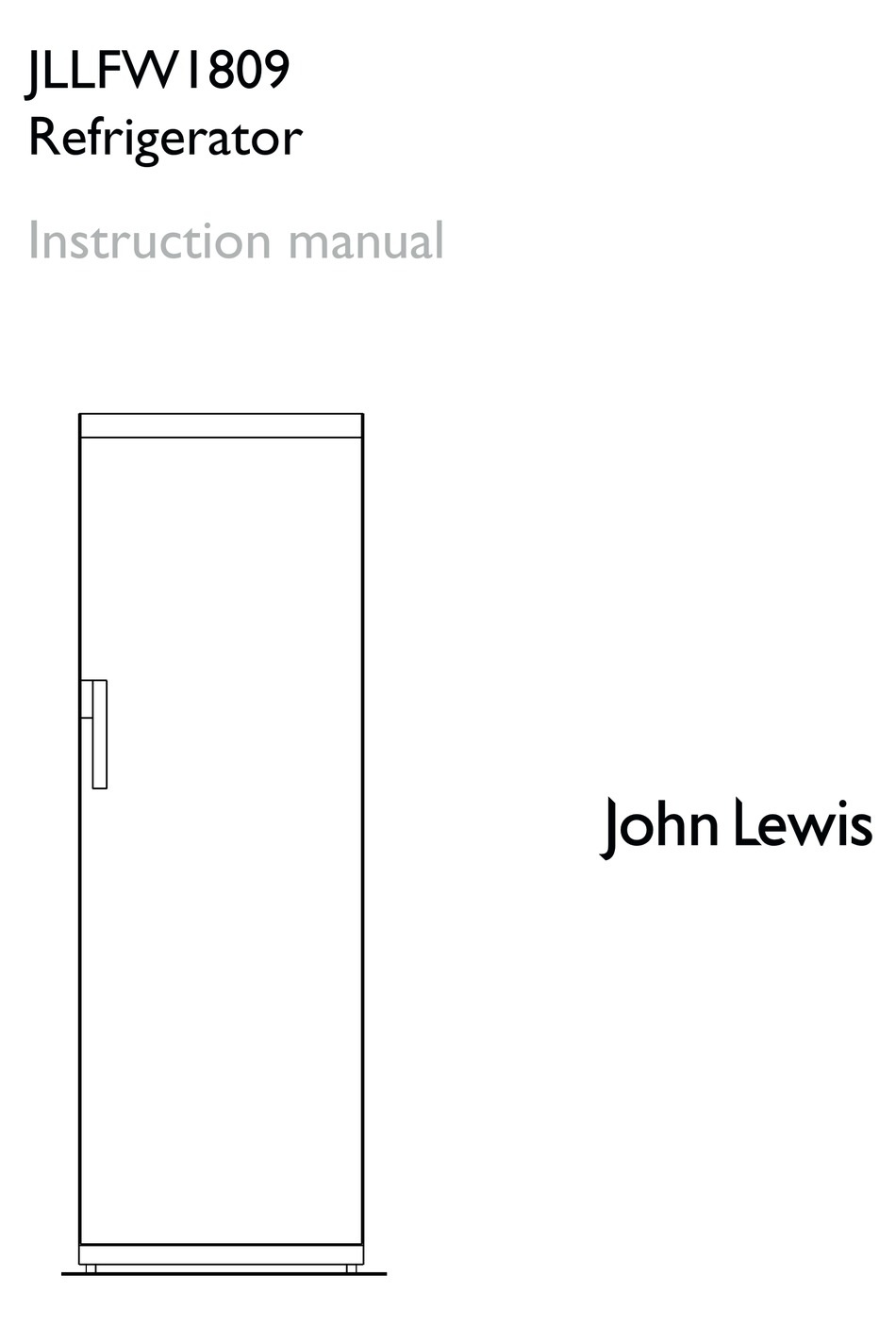 John Lewis Jllfw1809 Instruction Manual Pdf Download Manualslib