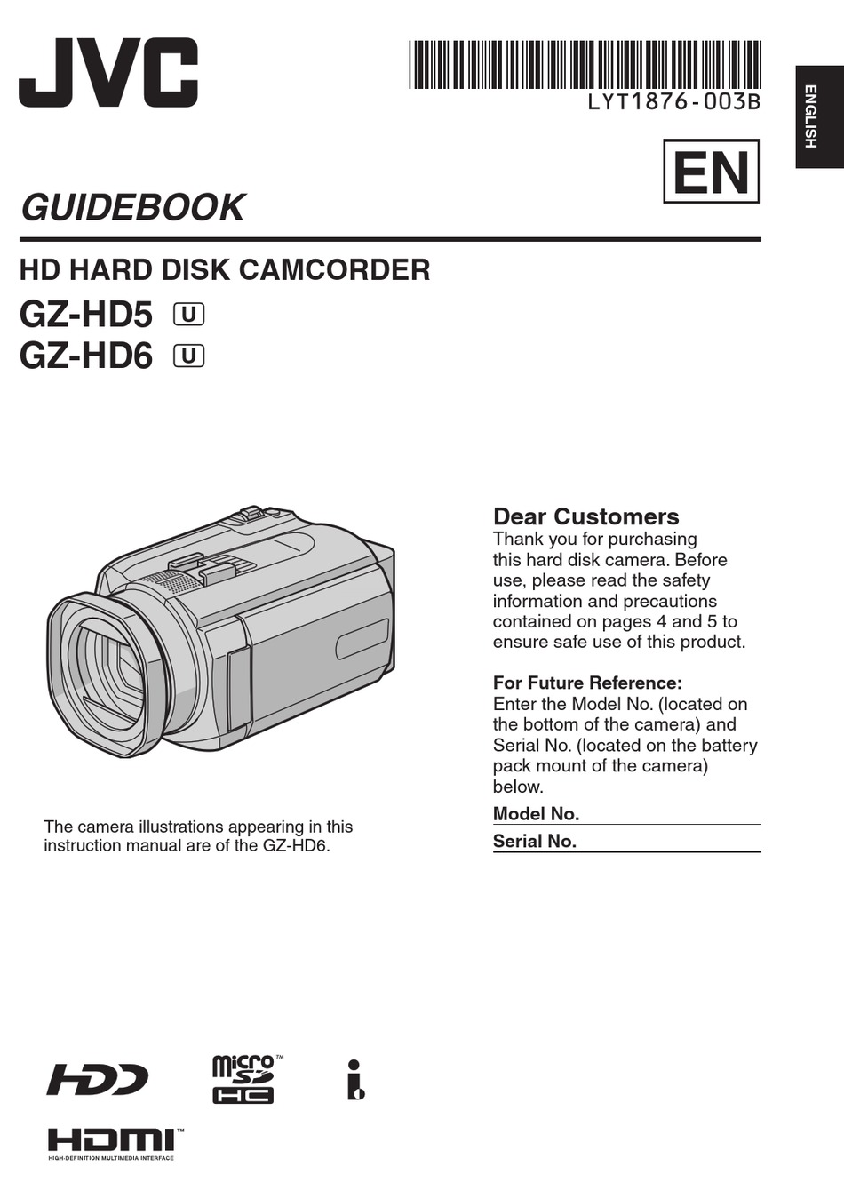 CAMÉSCOPE GZ-HD620/GZ-HD500 Manuel d'utilisation