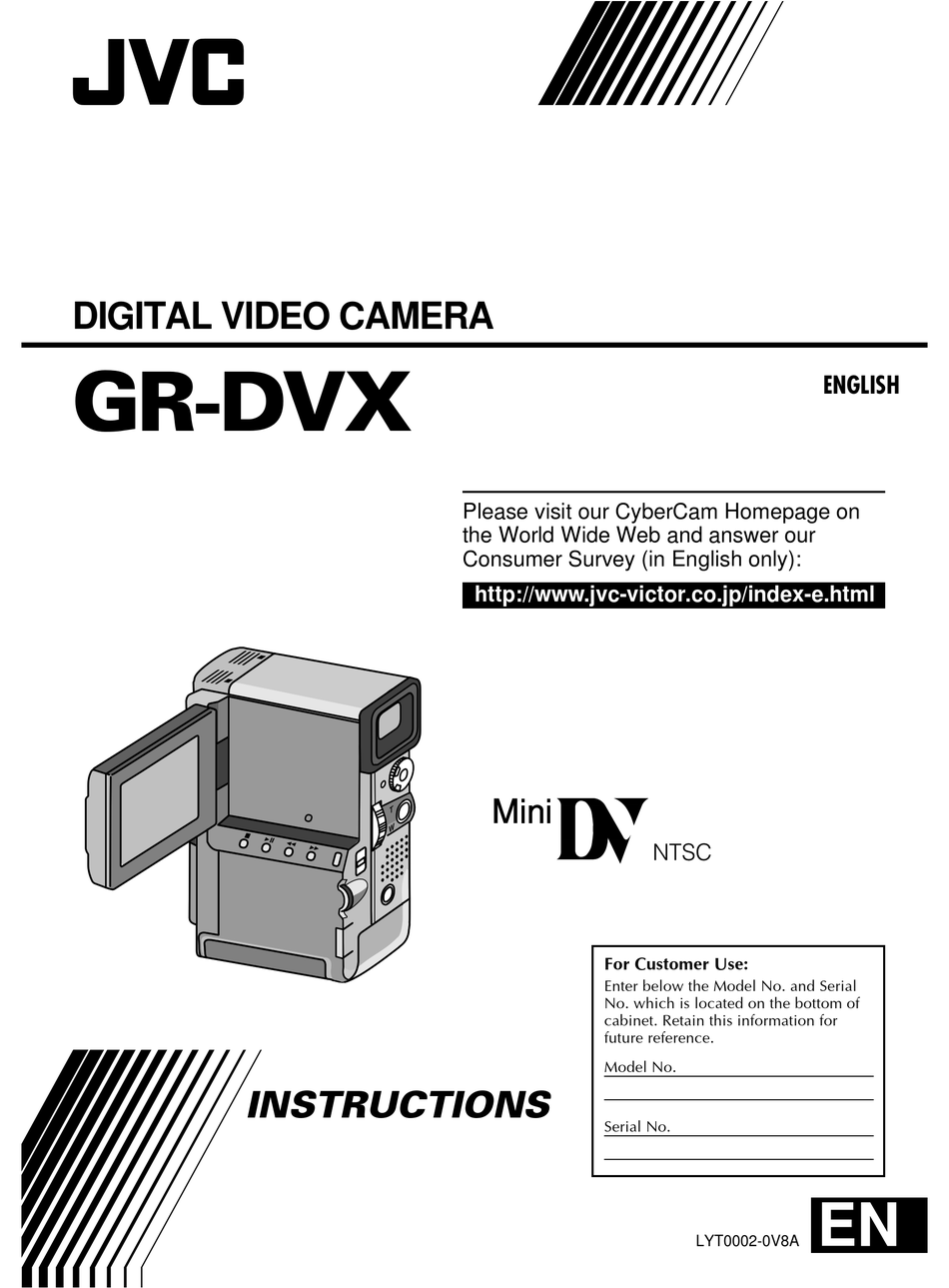 JVC GR-DVX INSTRUCTIONS MANUAL Pdf Download | ManualsLib