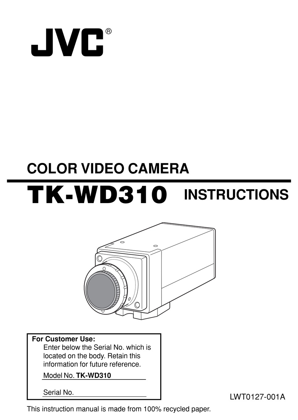 Jvc Tk Wd310u Instructions Manual Pdf Download Manualslib