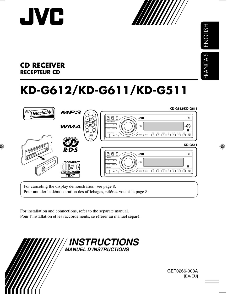 JVC GET0266003A INSTRUCTION MANUAL Pdf Download ManualsLib