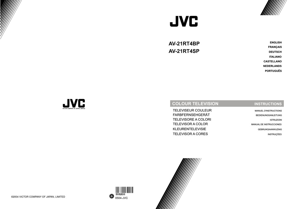 JVC AV-21RT4BP INSTRUCTIONS MANUAL Pdf Download | ManualsLib