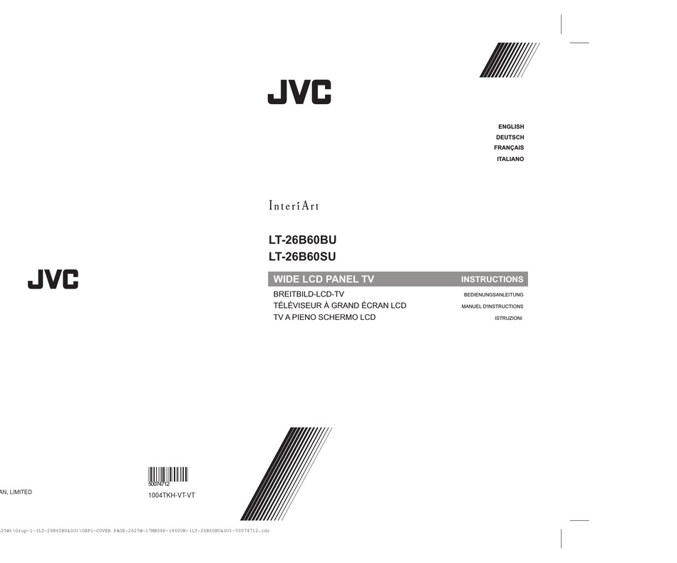 JVC LT 26B60BU INSTRUCTIONS MANUAL Pdf Download ManualsLib