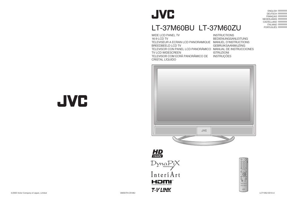 JVC LT 37M60BU INSTRUCTIONS MANUAL Pdf Download ManualsLib
