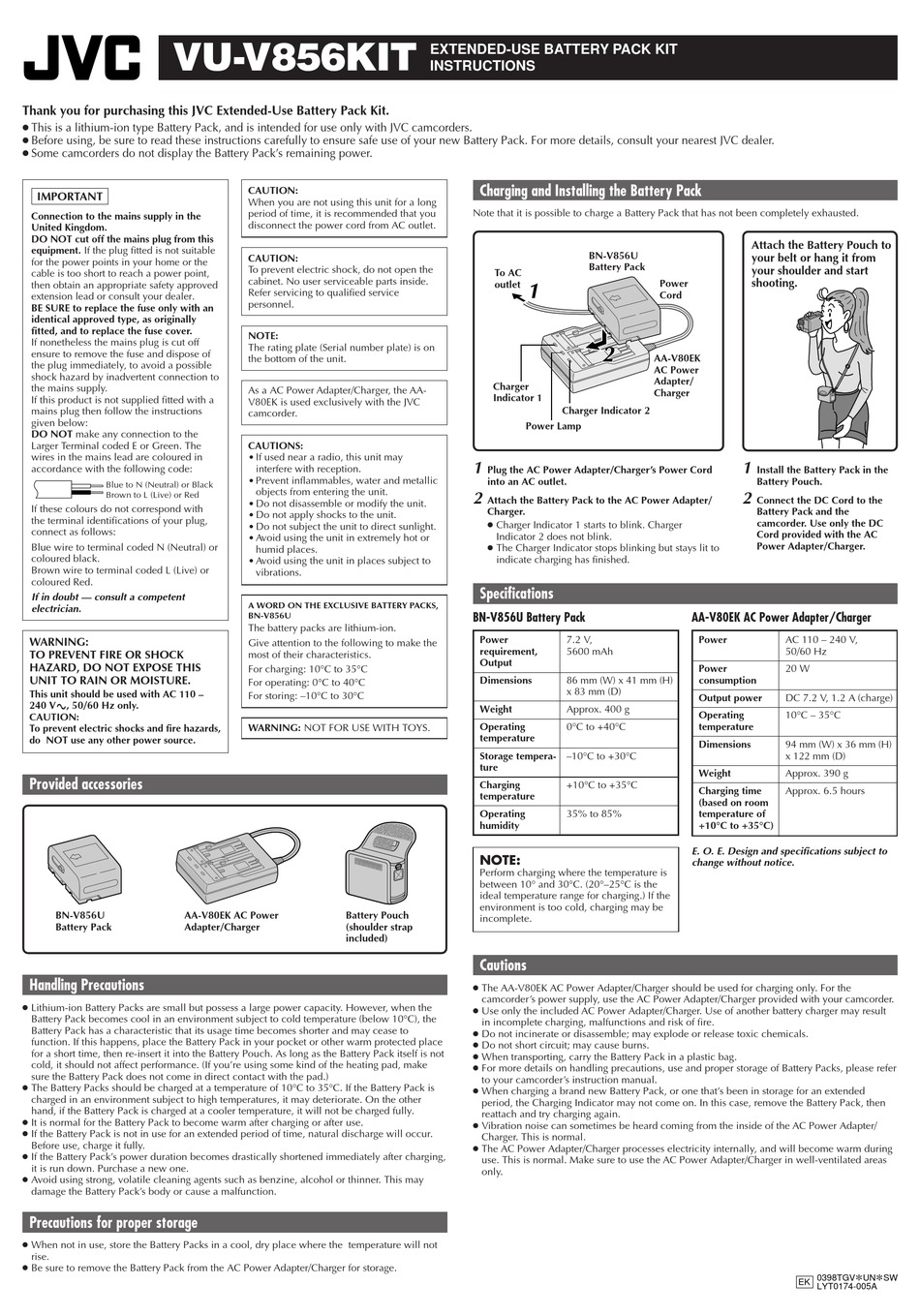 Jvc Vu V856kit Instructions Pdf Download Manualslib