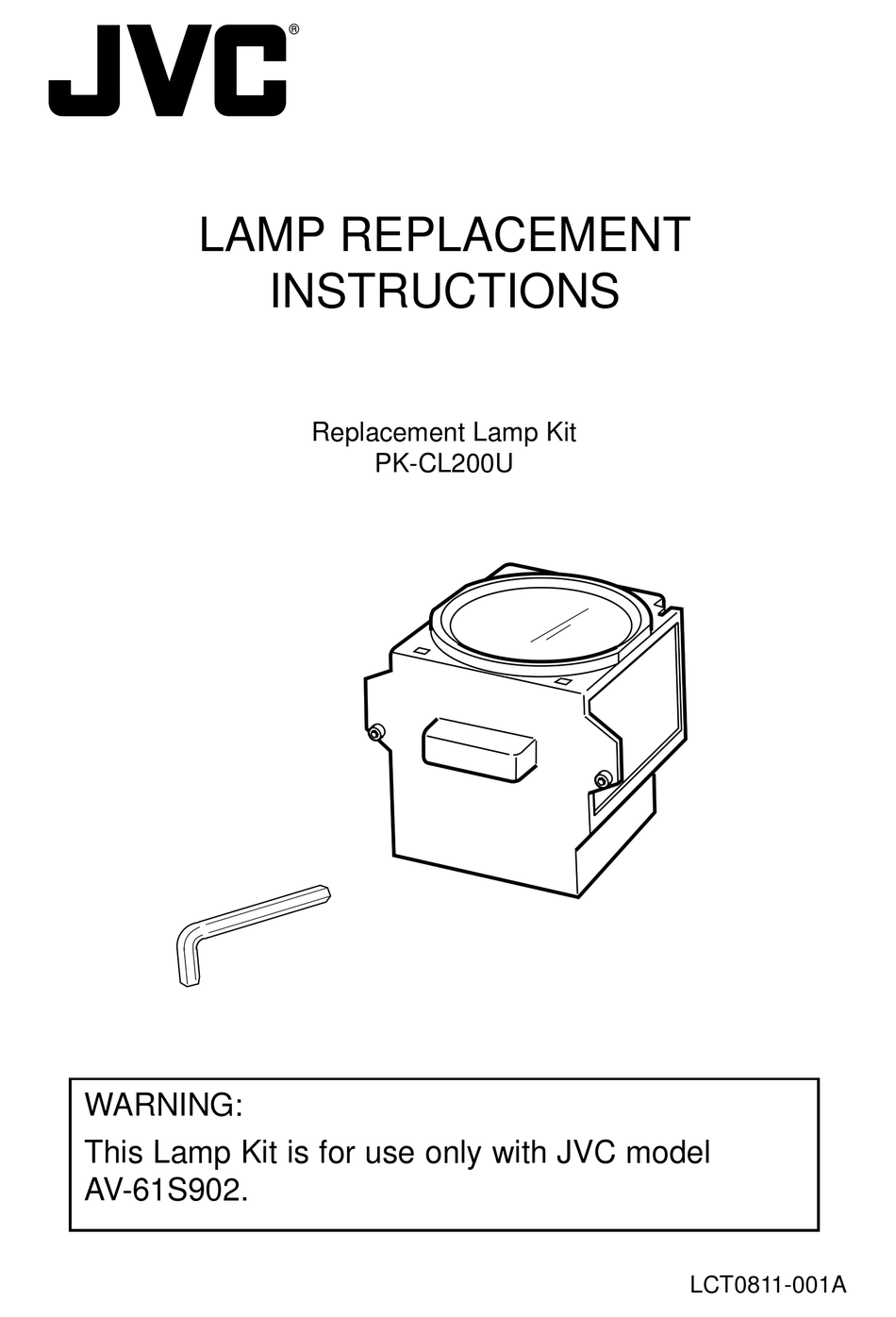 JVC PKCL200U REPLACEMENT INSTRUCTIONS MANUAL Pdf Download ManualsLib