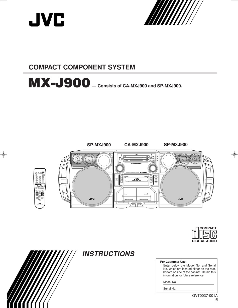 Jvc Mx J900 Instructions Manual Pdf Download Manualslib