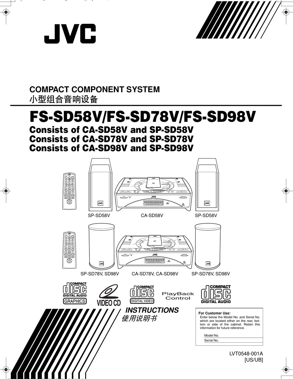 JVC FS-SD58V INSTRUCTIONS Download | ManualsLib