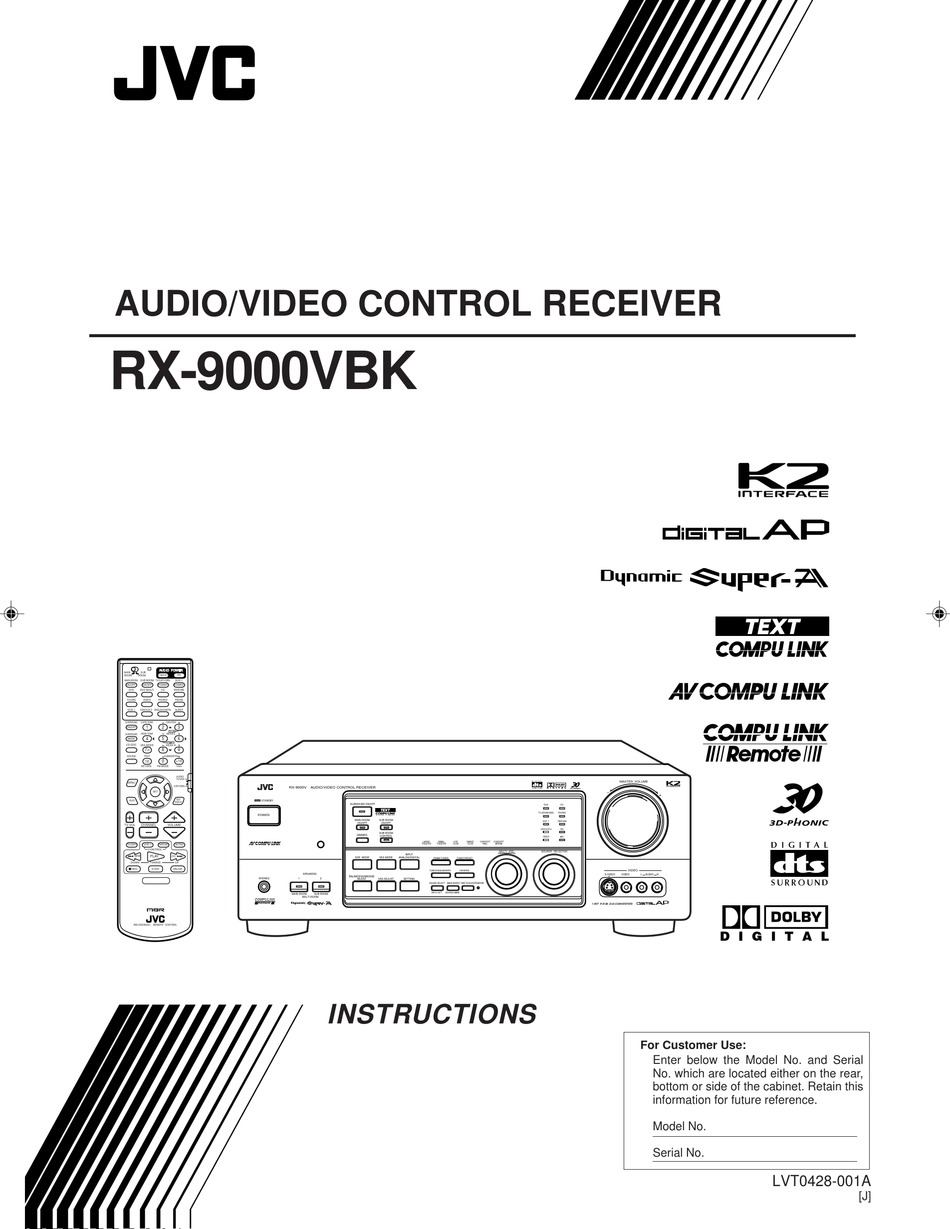 JVC RX-9000VBK INSTRUCTIONS MANUAL Pdf Download | ManualsLib