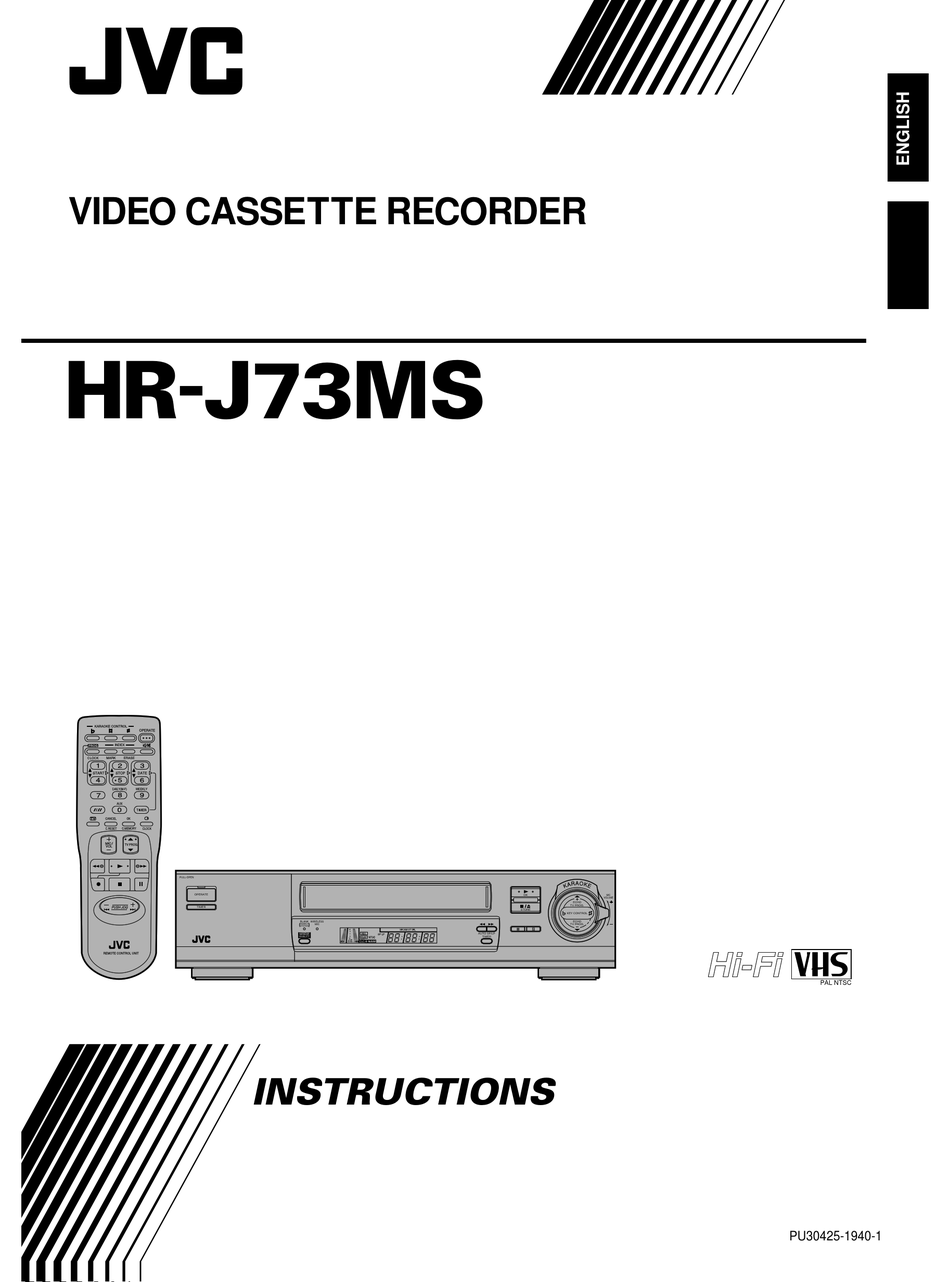 JVC HRJ73MS INSTRUCTIONS MANUAL Pdf Download ManualsLib