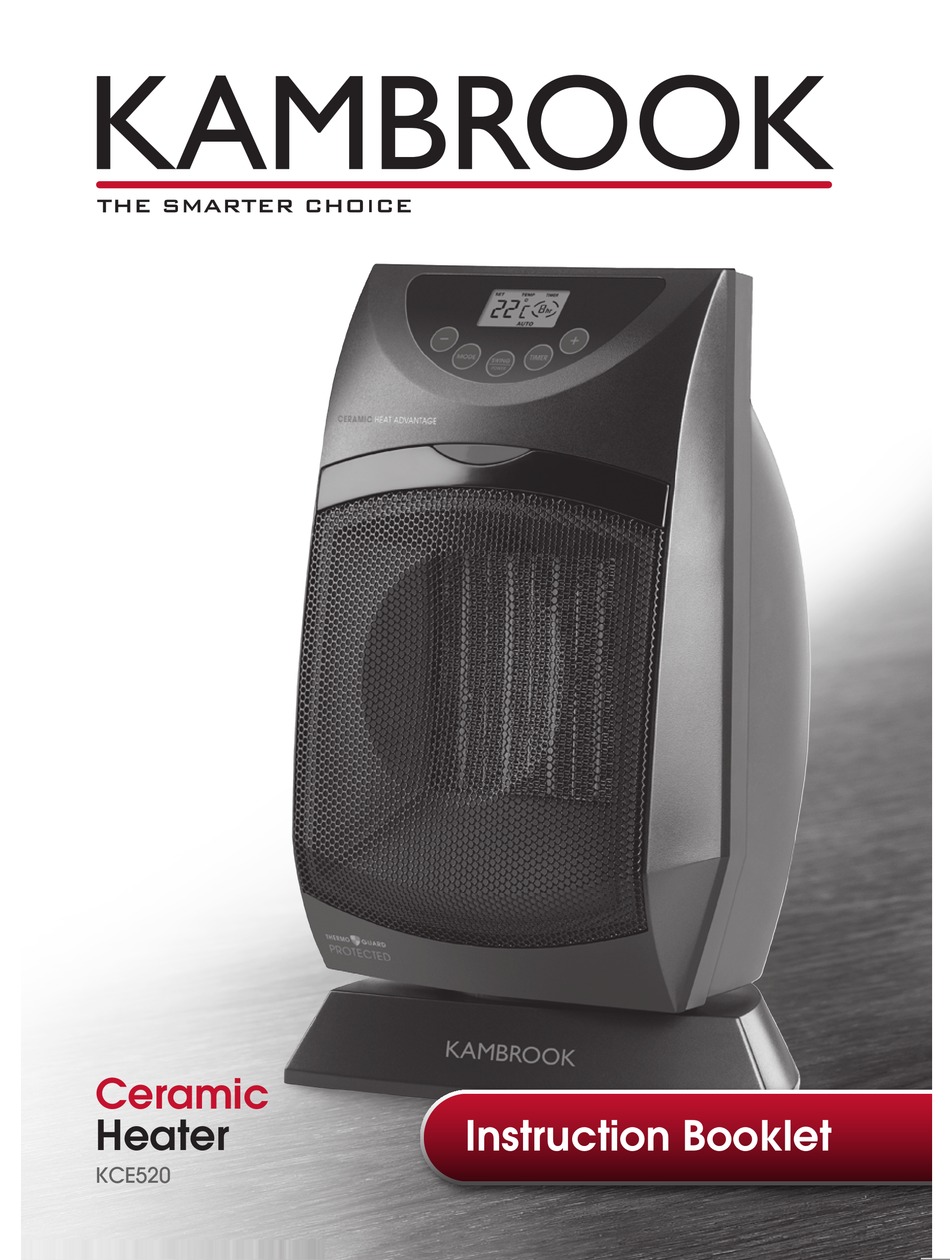 KAMBROOK KCE520 INSTRUCTION BOOKLET Pdf Download | ManualsLib