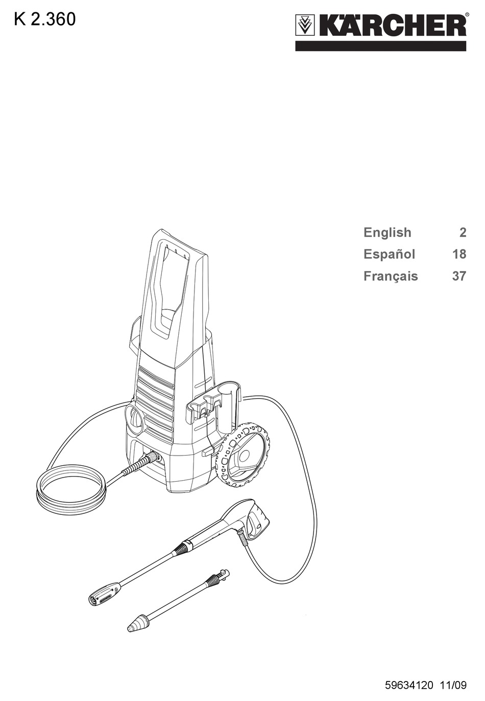 KÄRCHER K 2.360 OPERATOR'S MANUAL Pdf Download | ManualsLib