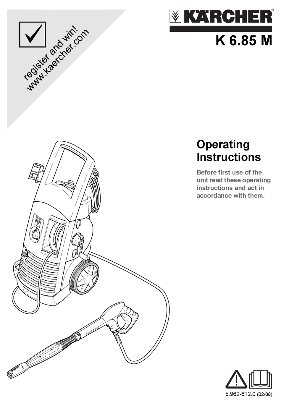 Voorrecht Geroosterd Bengelen Troubleshooting - Kärcher K 6.85 M Operating Instructions Manual [Page 9] |  ManualsLib