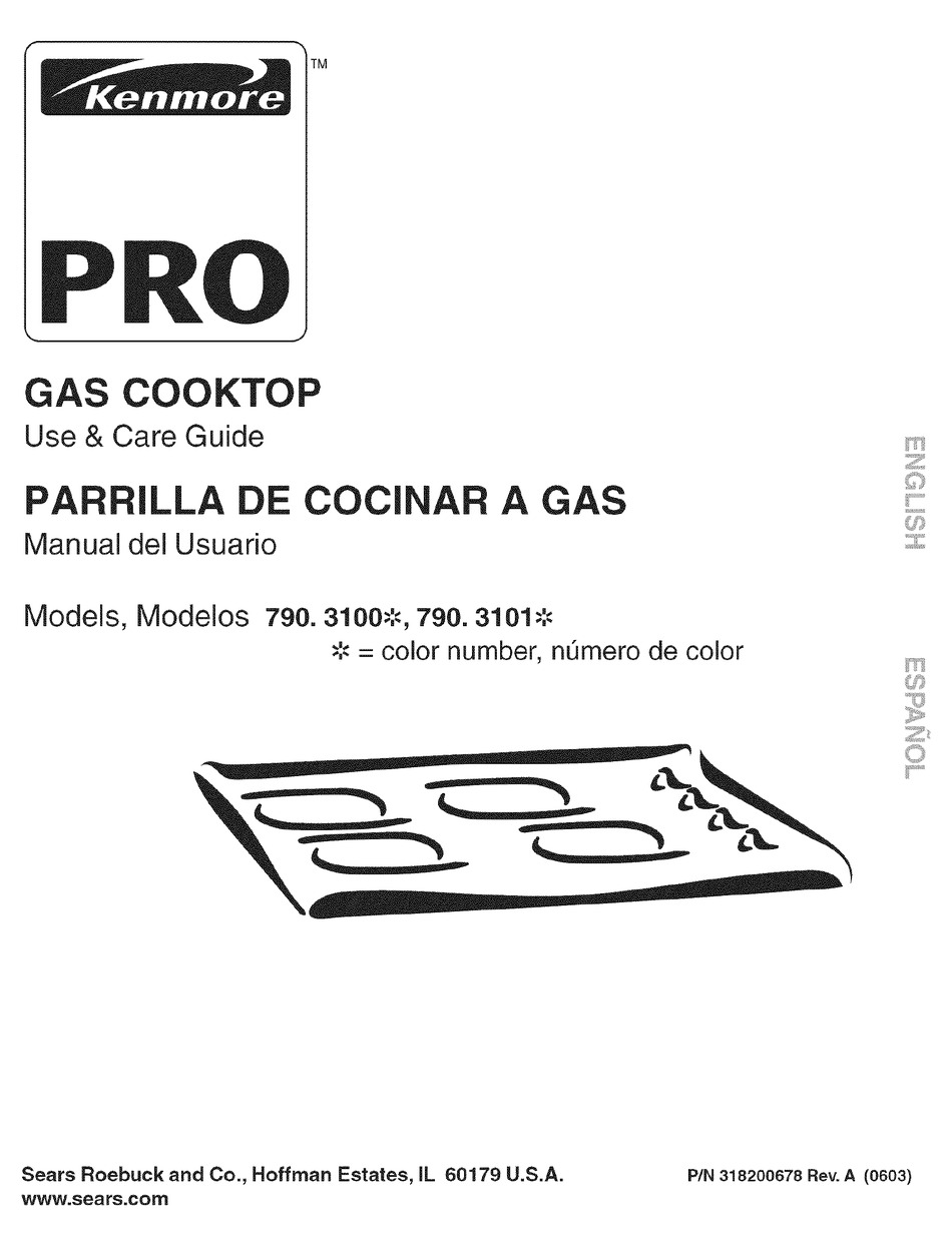 KENMORE 790.31 USE AND CARE MANUAL Pdf Download ManualsLib