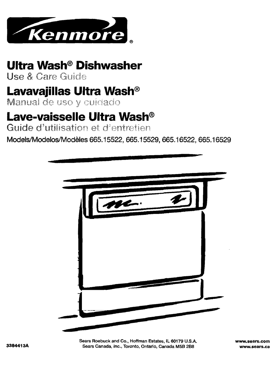 Kenmore Ultra Wash 3384413a Use And Care Manual Pdf Download Manualslib 