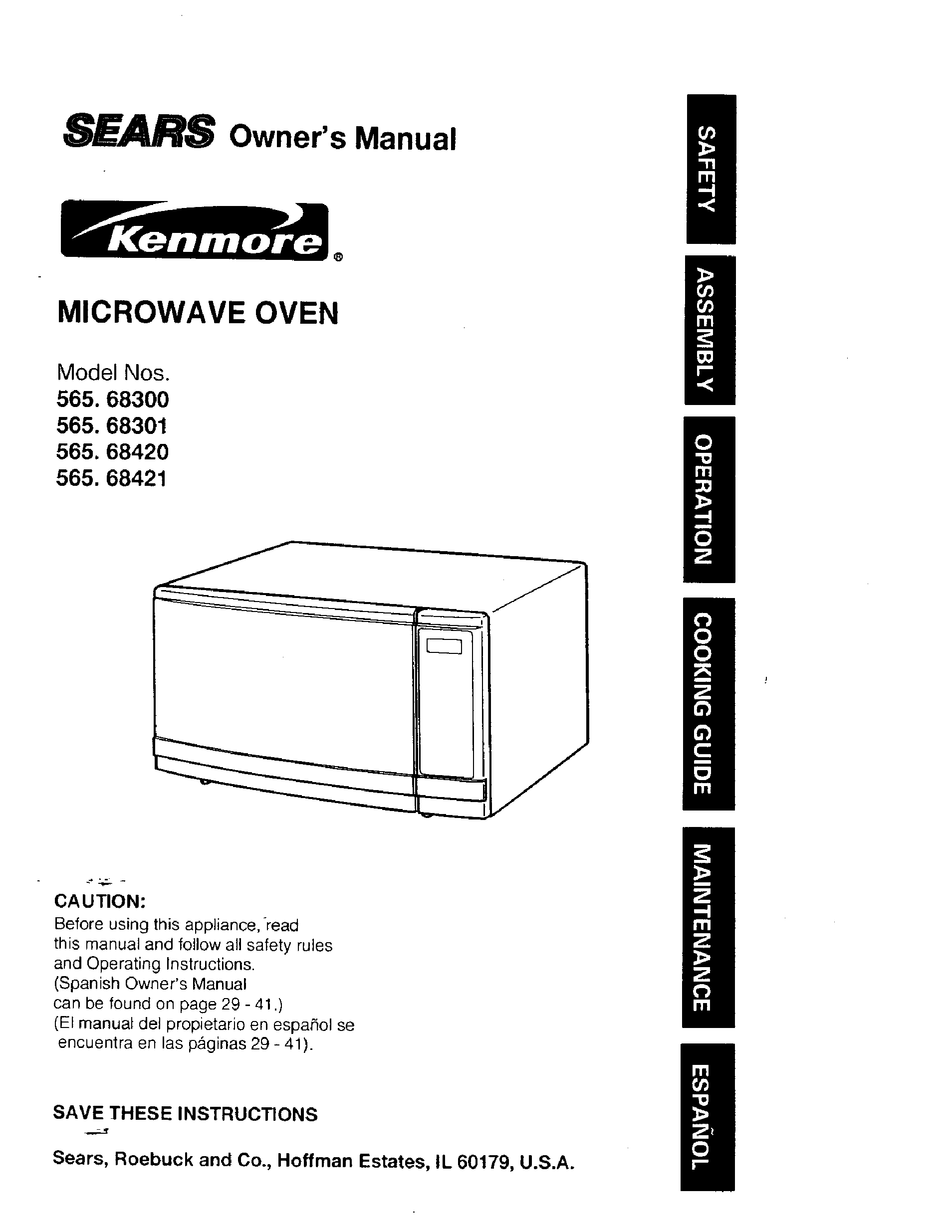 kenmore microwave model 565