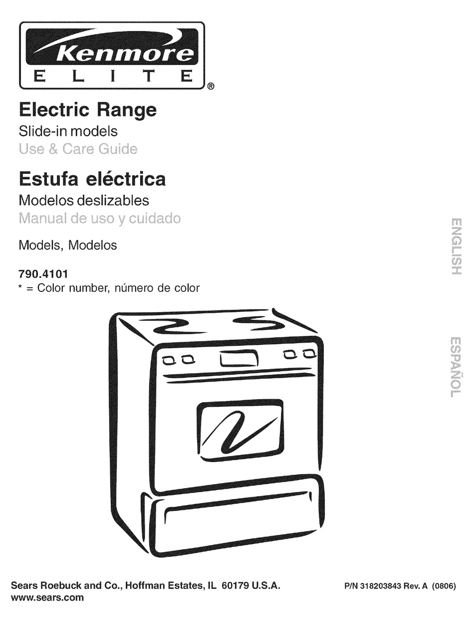 KENMORE 790.4101 USE & CARE MANUAL Pdf Download ManualsLib