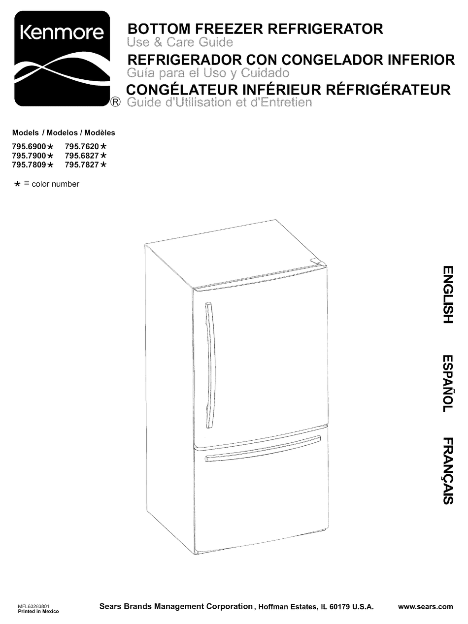 Kenmore 7956827 Series Use And Care Manual Pdf Download Manualslib 2538