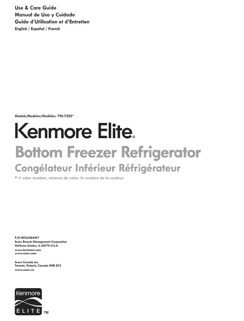 kenmore elite refrigerator demo mode