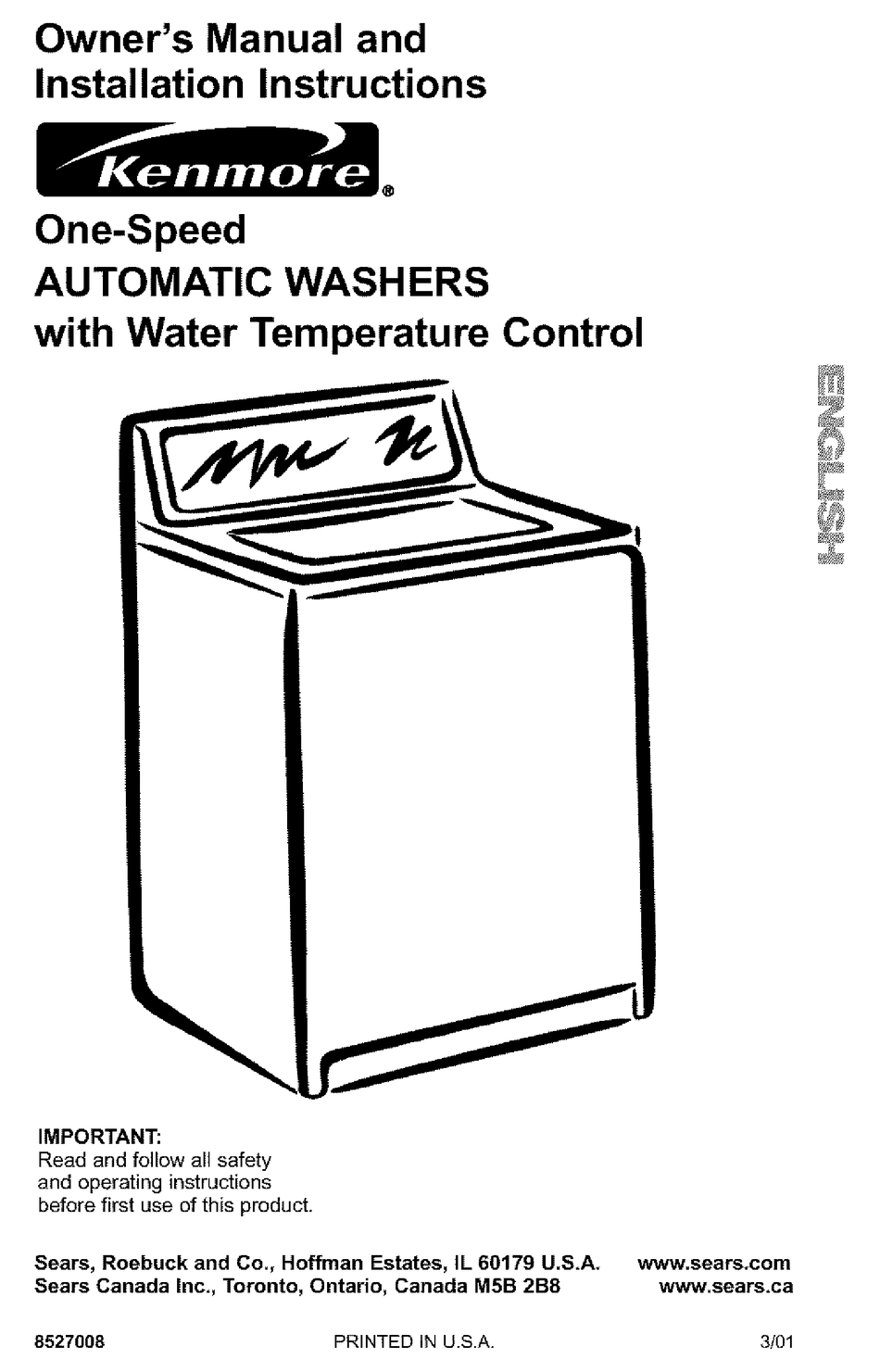probleemoplossingsinformatie voor kenmore-wasmachine uit de 80-serie