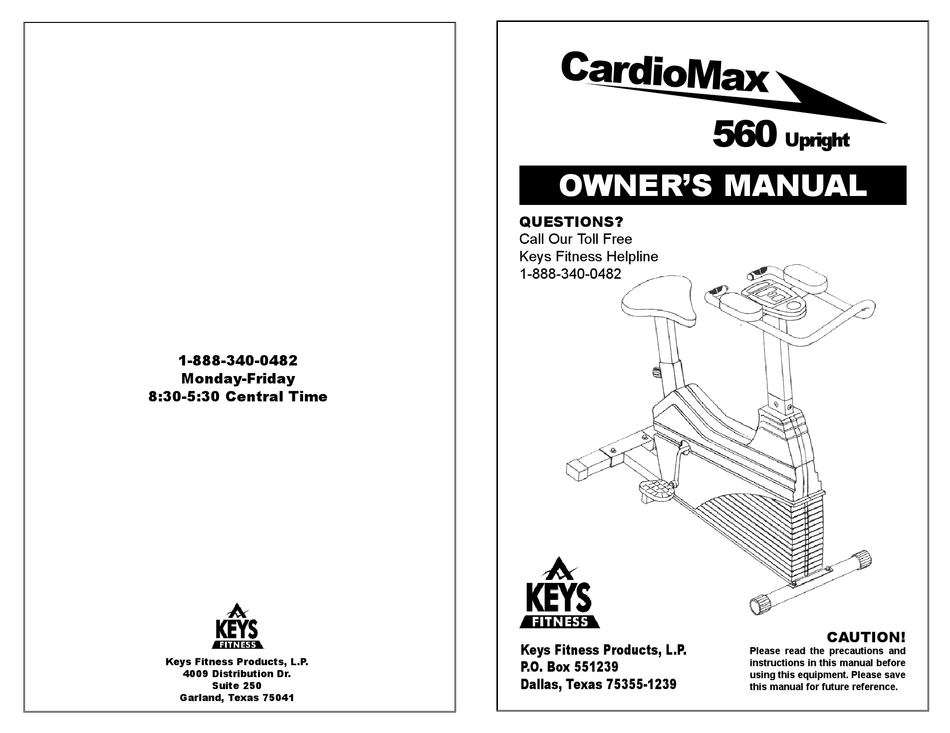 keys cardiomax 550r exercise bike