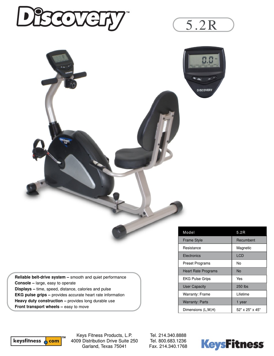 Discovery exercise online bike