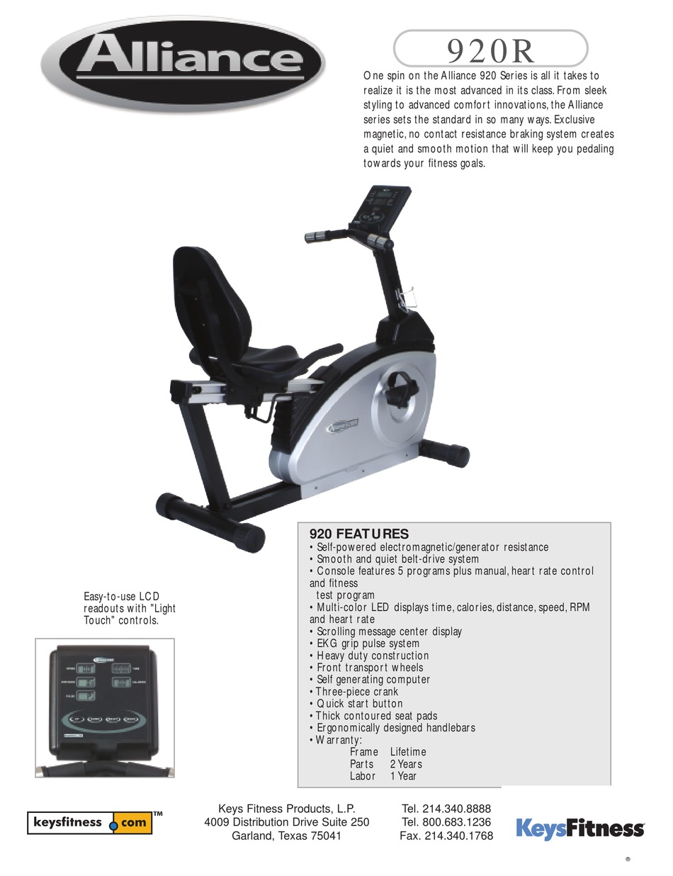 keys fitness bike