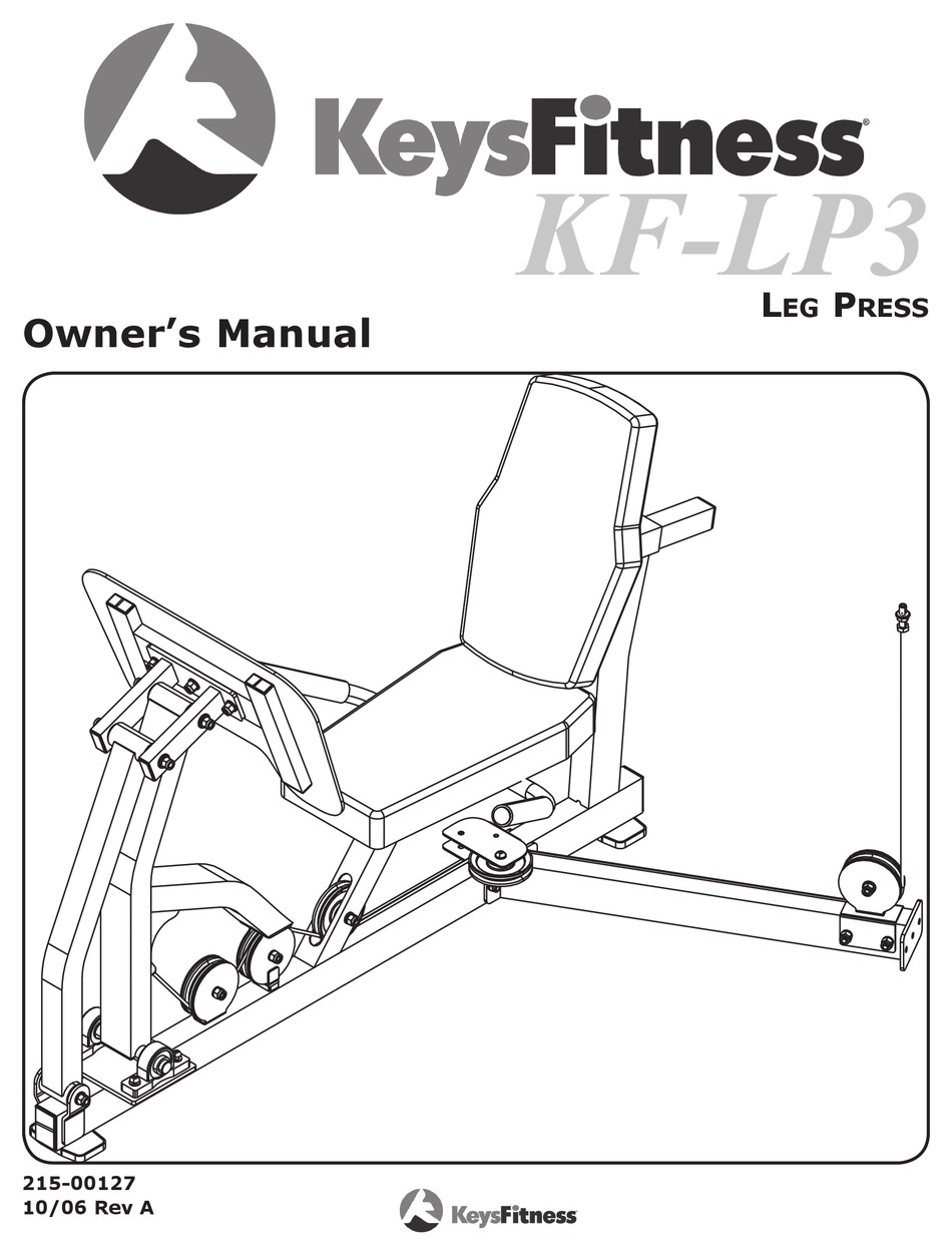 KEYS FITNESS KFLP3 OWNER'S MANUAL Pdf Download ManualsLib