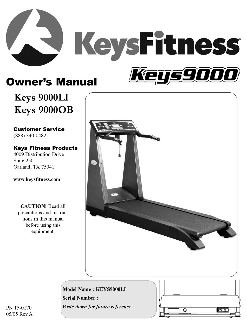 Keys fitness 4500t online treadmill