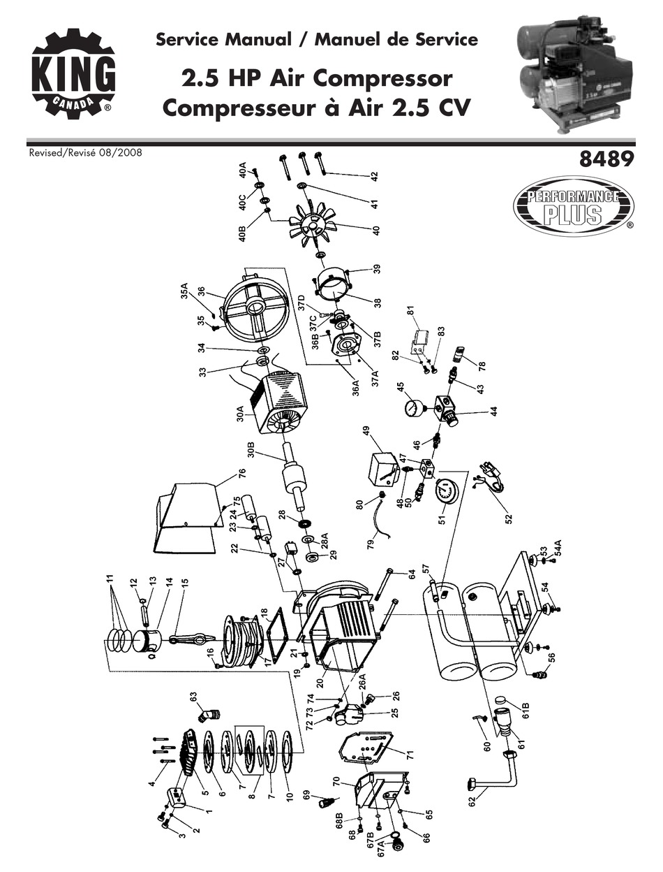 KING CANADA 8489 SERVICE MANUAL Pdf
